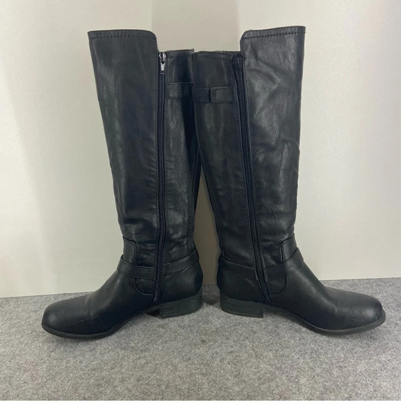 Guess Faux Leather Riding Tall Boots Women’s Size 8M - Picture 2 of 11
